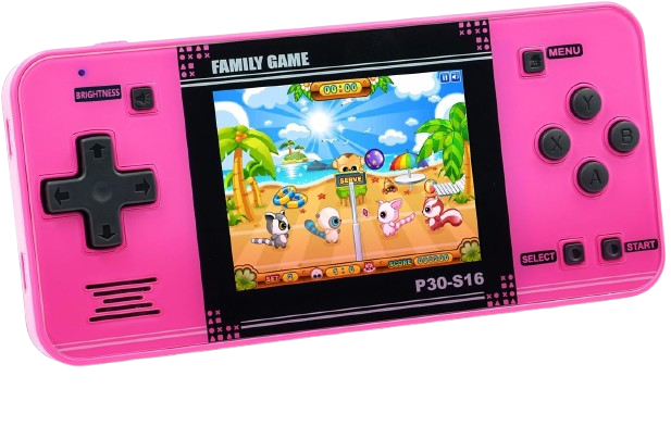 Retro Video Games, Portable Gaming Player with Rechargeable Battery